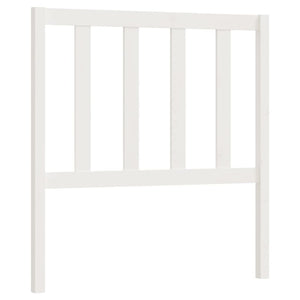 Sengegavl hvit 81x4x100 cm heltre furu