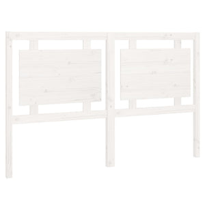 Sengegavl hvit 155,5x4x100 cm heltre furu