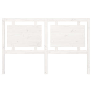 Sengegavl hvit 155,5x4x100 cm heltre furu
