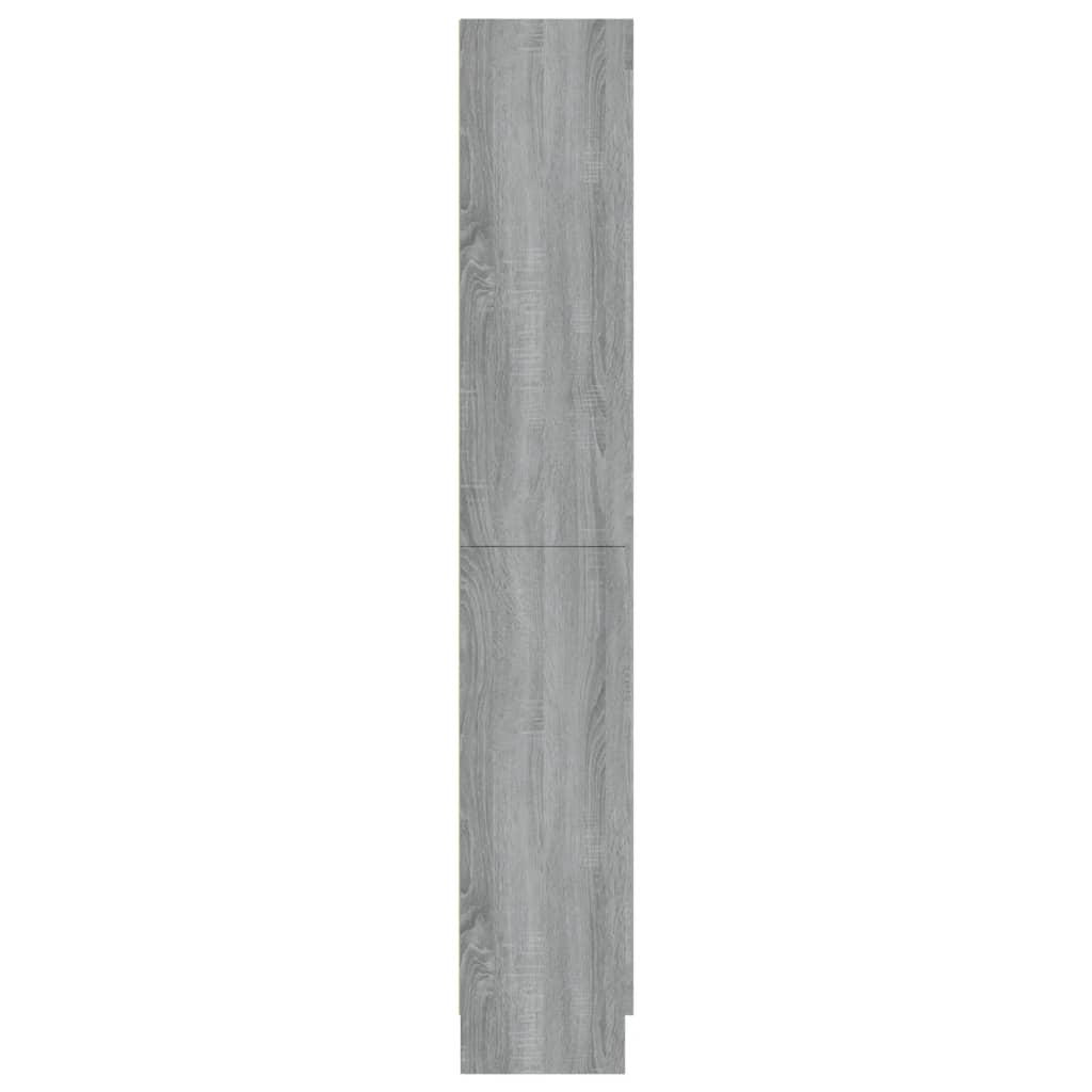 Display cabinet gray sonoma 82.5x30.5x185.5 cm engineered wood