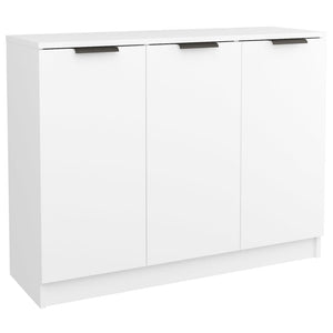 Skjenk hvit 90,5x30x70 cm konstruert tre