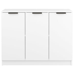 Skjenk hvit 90,5x30x70 cm konstruert tre