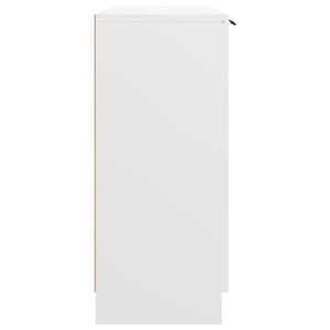 Skjenk hvit 90,5x30x70 cm konstruert tre