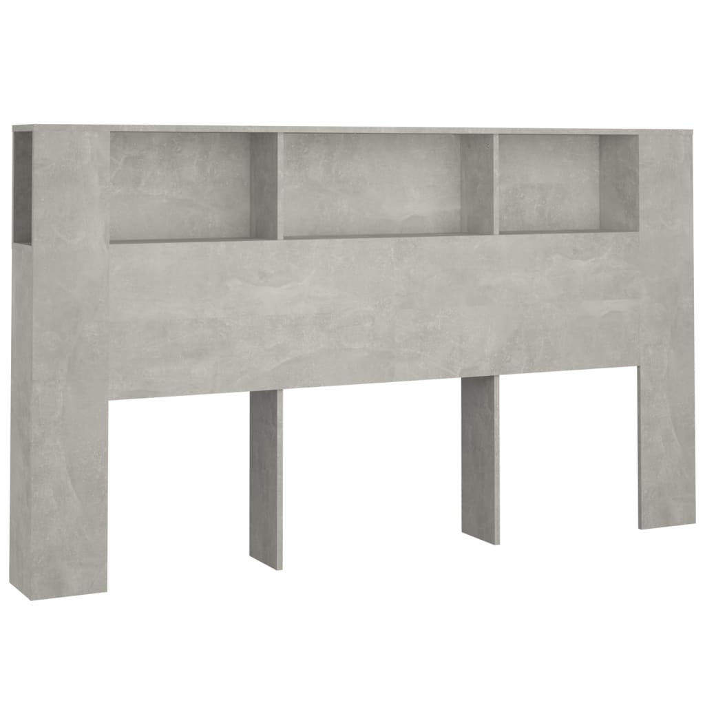 Sengegavlskap betonggrå 180x18,5x104,5 cm