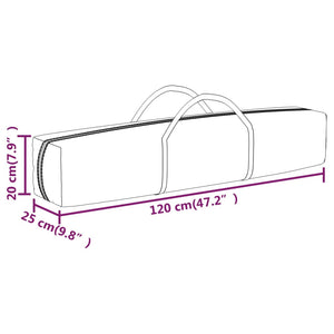 Sammenleggbart festtelt hvit 3x3 m