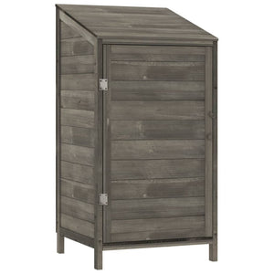 Garden shed anthracite 55x52x112 cm solid spruce wood