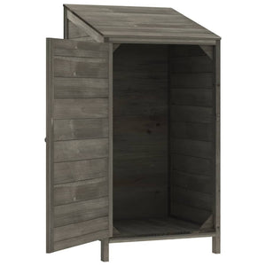 Garden shed anthracite 55x52x112 cm solid spruce wood