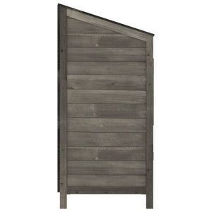 Garden shed anthracite 55x52x112 cm solid spruce wood