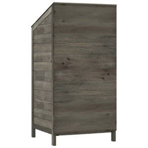 Garden shed anthracite 55x52x112 cm solid spruce wood