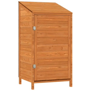 Garden shed brown 55x52x112 cm solid spruce wood
