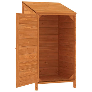 Garden shed brown 55x52x112 cm solid spruce wood