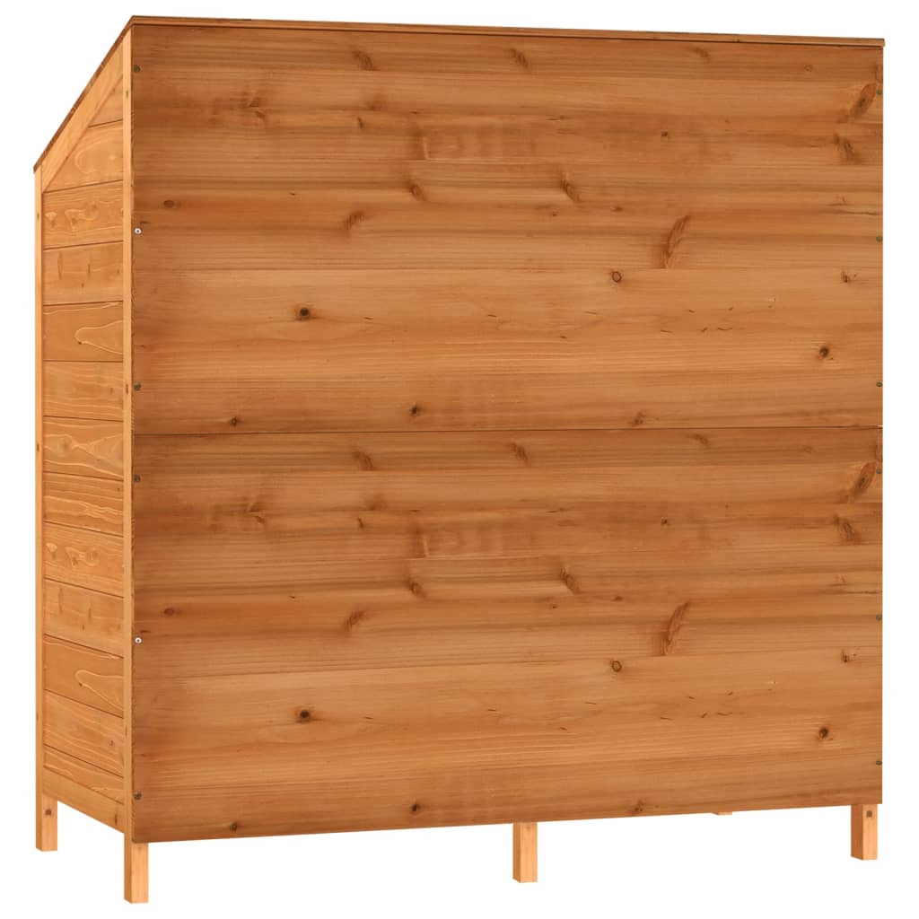 Garden shed brown 102x52x112 cm solid spruce wood