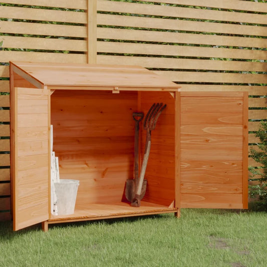 Garden shed brown 102x52x112 cm solid spruce wood