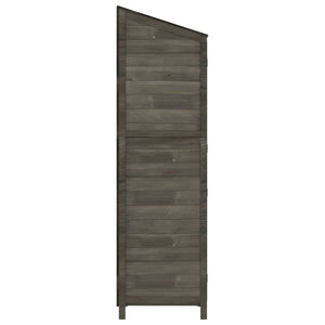 Garden shed anthracite 55x52x174.5 cm solid spruce wood