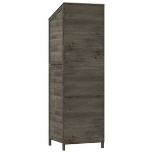 Garden shed anthracite 55x52x174.5 cm solid spruce wood