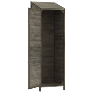 Garden shed anthracite 55x52x174.5 cm solid spruce wood