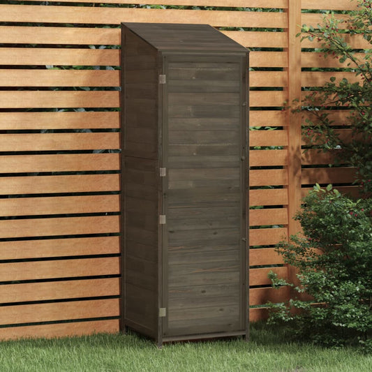 Garden shed anthracite 55x52x174.5 cm solid spruce wood