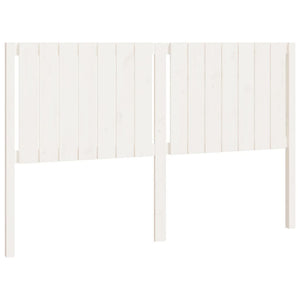 Sengegavl hvit 155,5x4x100 cm heltre furu