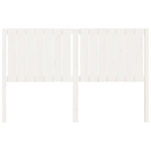 Sengegavl hvit 155,5x4x100 cm heltre furu