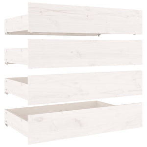 Sengeramme med skuffer hvit 180x200 cm Super King