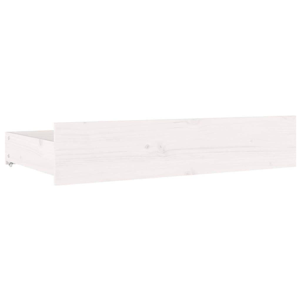 Sengeramme med skuffer hvit 180x200 cm Super King
