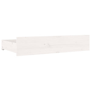 Sengeramme med skuffer hvit 180x200 cm Super King
