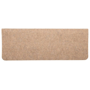 Selvklebende trappematter 15 stk 65x24,5x3,5 cm beige