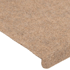 Selvklebende trappematter 15 stk 65x24,5x3,5 cm beige
