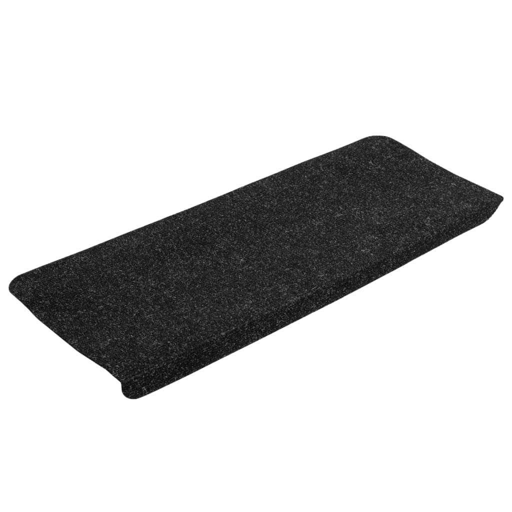 Selvklebende trappematter 15 stk 65x24,5x3,5 cm antrasitt