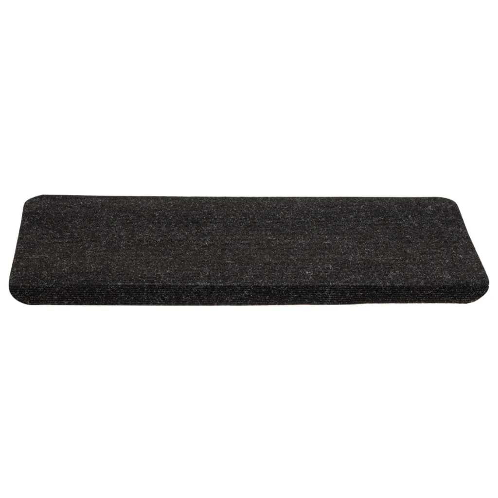 Selvklebende trappematter 15 stk 65x24,5x3,5 cm antrasitt