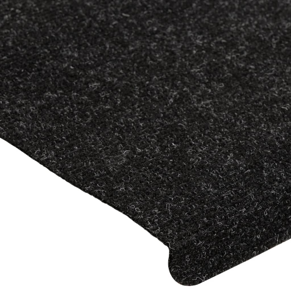 Selvklebende trappematter 15 stk 65x24,5x3,5 cm antrasitt