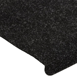 Selvklebende trappematter 15 stk 65x24,5x3,5 cm antrasitt