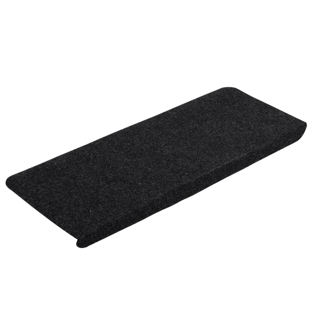 Selvklebende trappematter 15 stk 65x24,5x3,5 cm svart