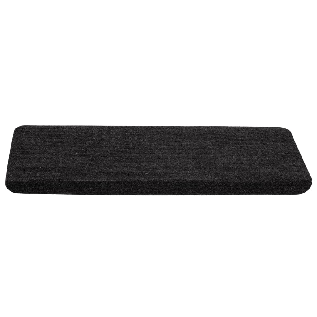 Selvklebende trappematter 15 stk 65x24,5x3,5 cm svart