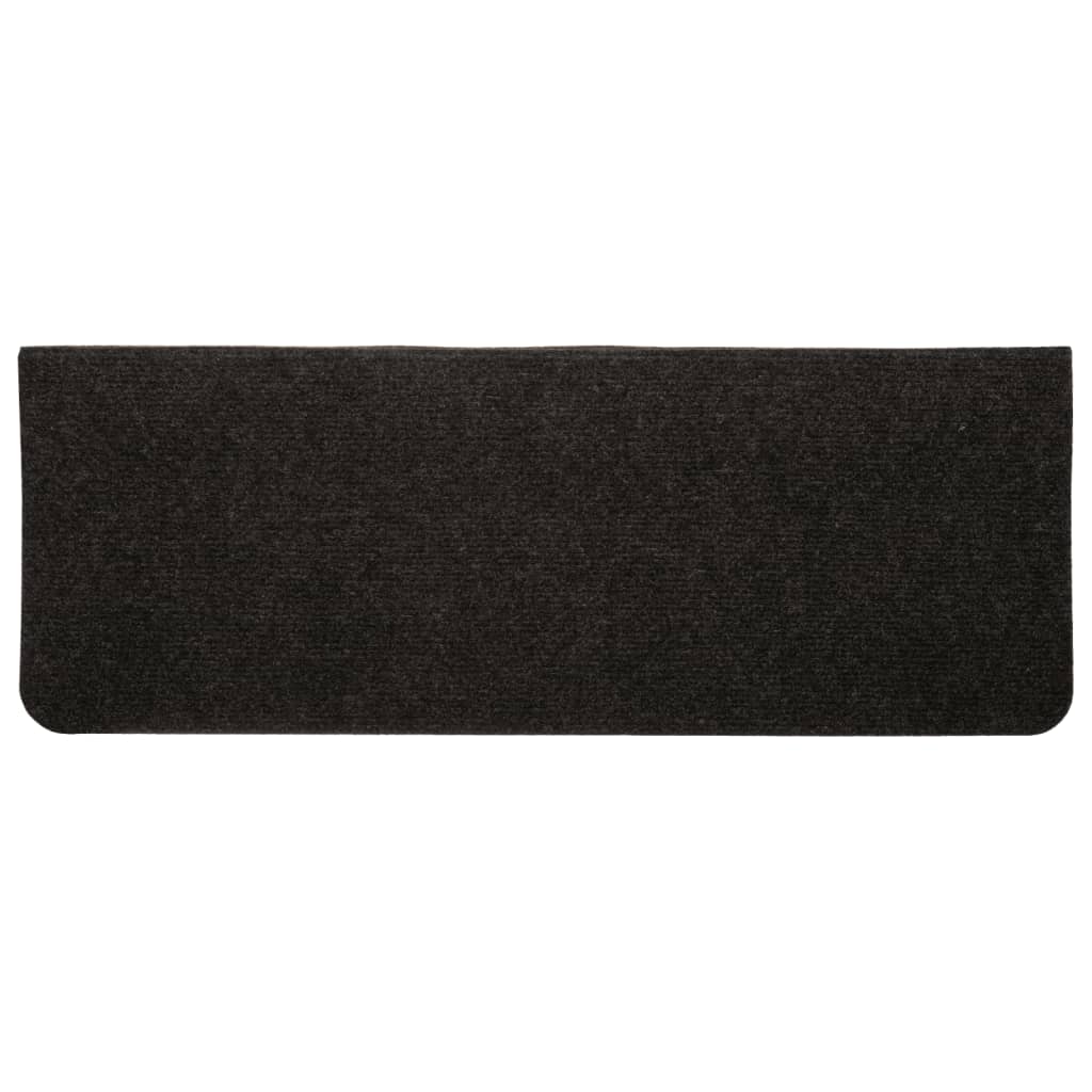 Selvklebende trappematter 15 stk 65x24,5x3,5 cm svart