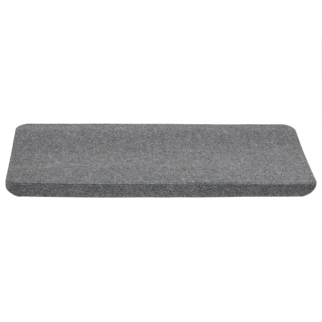 Selvklebende trappematter 15 stk 65x24,5x3,5 cm grå