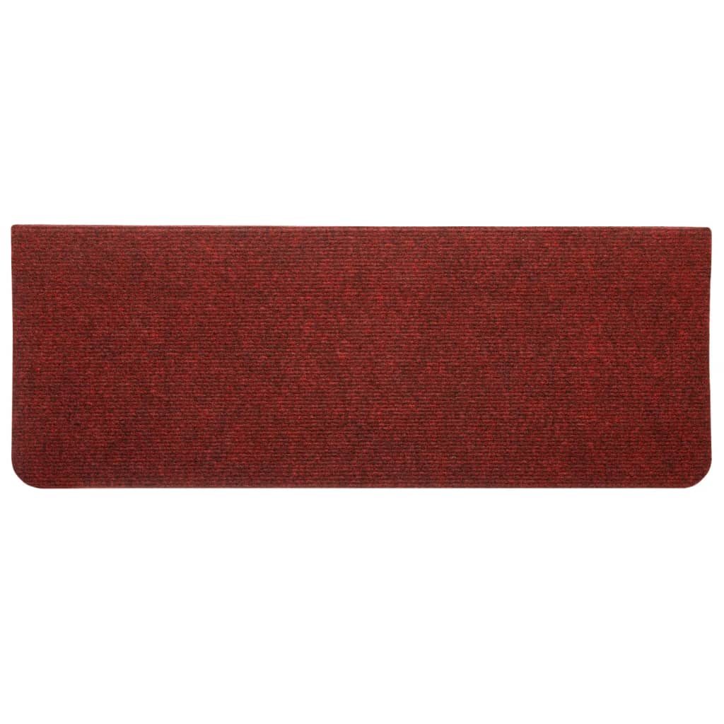 Selvklebende trappematter 15 stk 65x24,5x3,5 cm rød