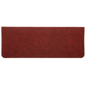 Selvklebende trappematter 15 stk 65x24,5x3,5 cm rød