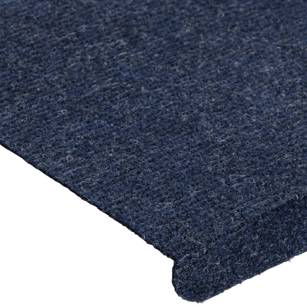 Selvklebende trappematter 15 stk 65x24,5x3,5 cm blå