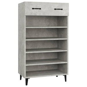 Skoskap betonggrå 60x35x105 cm konstruert tre
