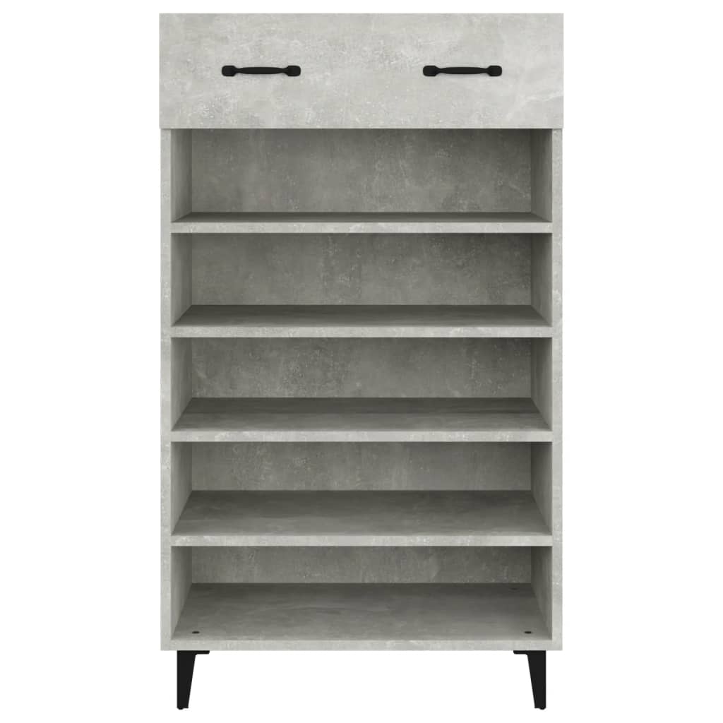 Skoskap betonggrå 60x35x105 cm konstruert tre