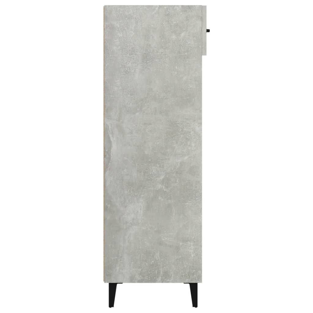 Skoskap betonggrå 60x35x105 cm konstruert tre