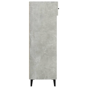 Skoskap betonggrå 60x35x105 cm konstruert tre