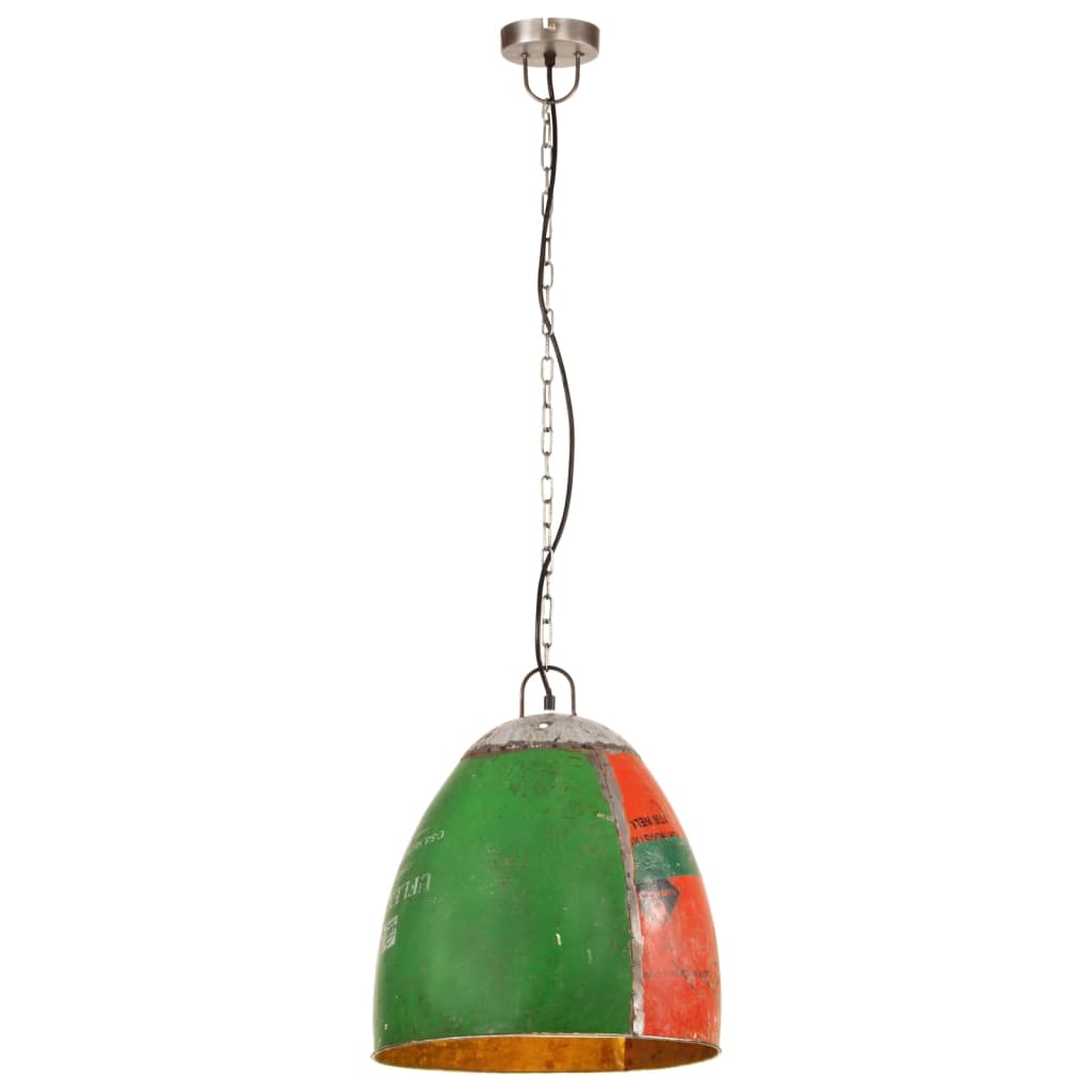 Industriell hengelampe 25 W flerfarget rund 42 cm E27
