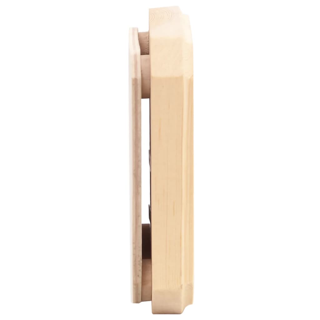 2-in-1 Hygrometer and hourglass for sauna solid pine wood