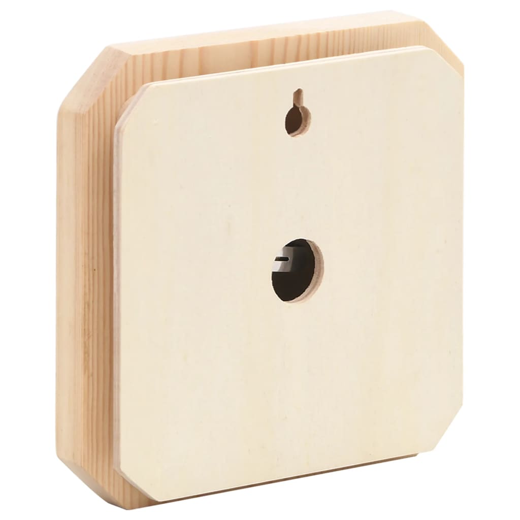 2-in-1 Hygrometer and hourglass for sauna solid pine wood