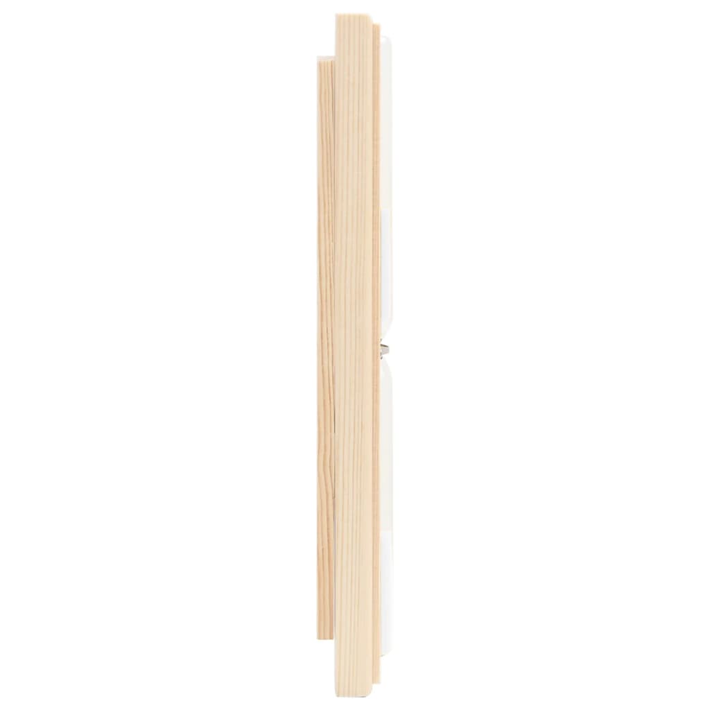2-in-1 Hygrometer and hourglass for sauna solid pine wood