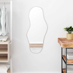 Wall mirror silver 90x40 cm