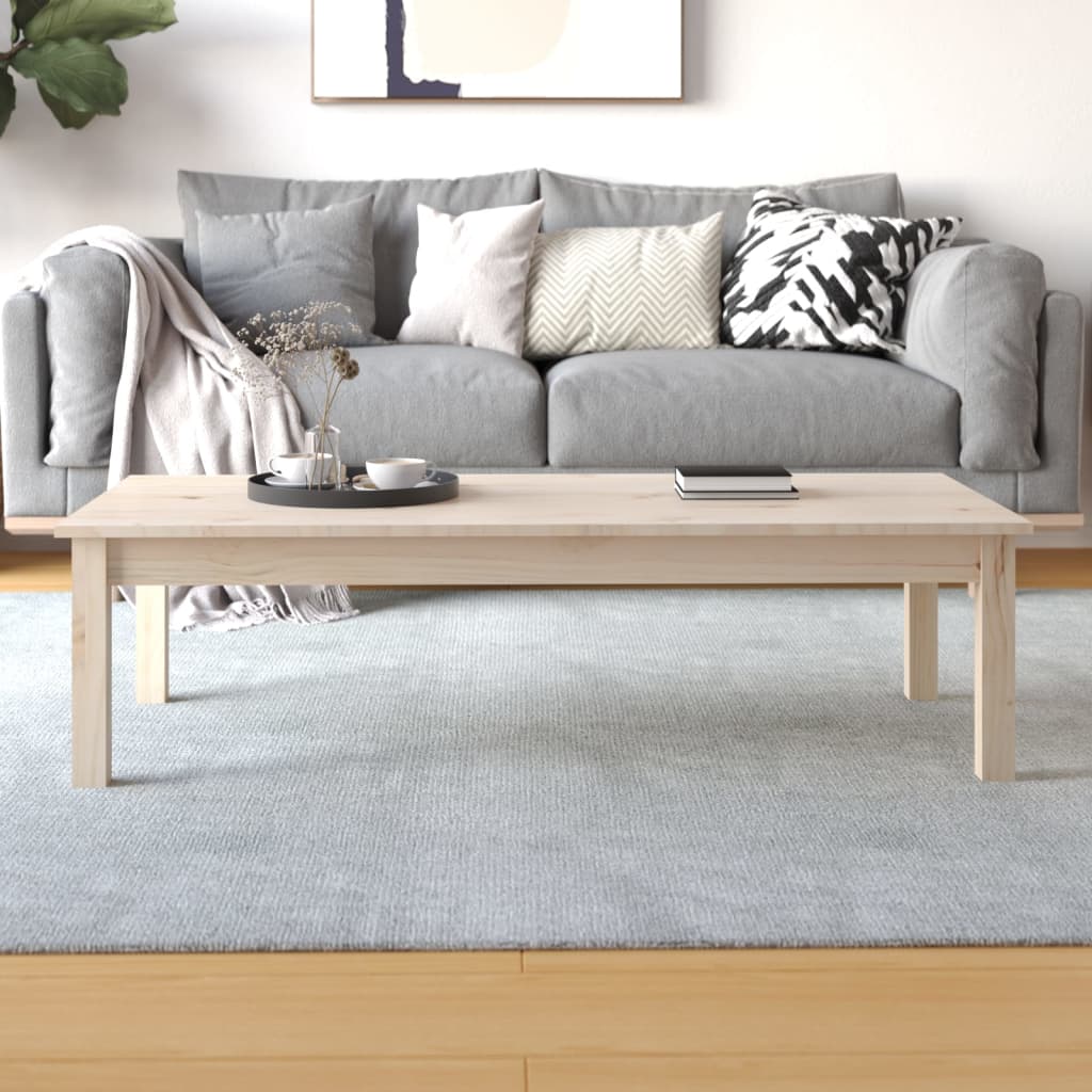 Salongbord 110x50x30 cm heltre furu