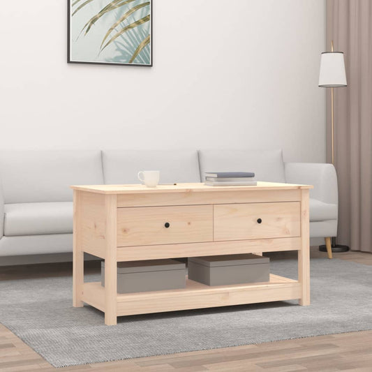 Coffee table 102x49x55 cm solid pine wood